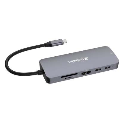 Verbatim USB-C Pro 9合1 USB 3.2 Gen 2 Type-C Lan擴展器 - 32152 [香港行貨]-DIGIBAL ONLINE