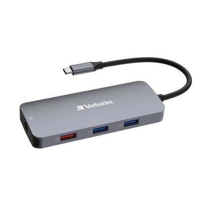 Verbatim USB-C Pro 9合1 USB 3.2 Gen 2 Type-C Lan擴展器 - 32152 [香港行貨]-DIGIBAL ONLINE