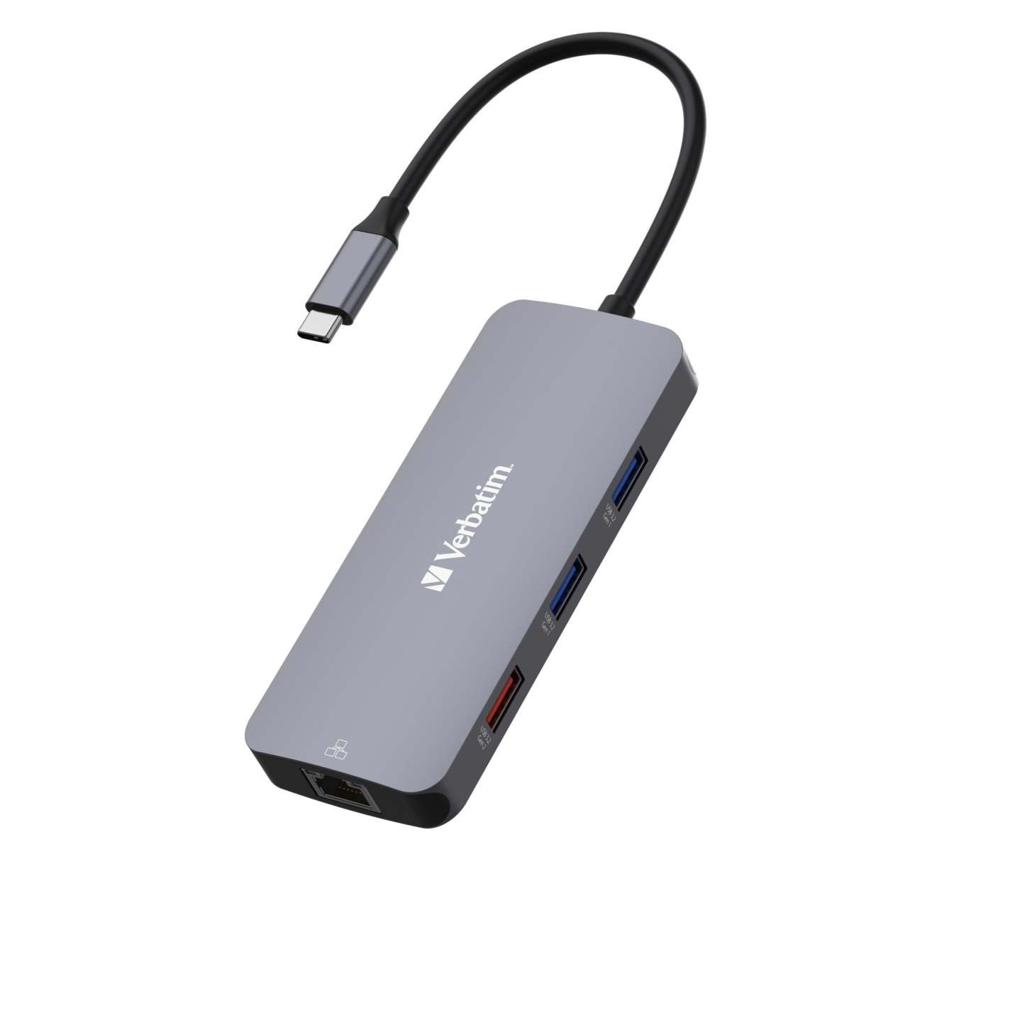 Verbatim USB-C Pro 9合1 USB 3.2 Gen 2 Type-C Lan擴展器 - 32152 [香港行貨]-DIGIBAL ONLINE