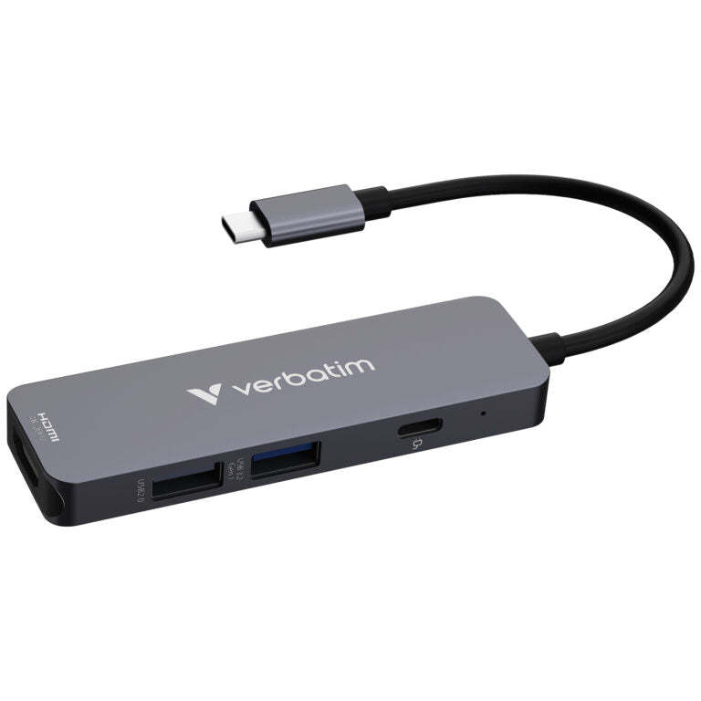 VERBATIM Essentials USB-C 4 端口擴展器 - 香港行貨-DIGIBAL ONLINE