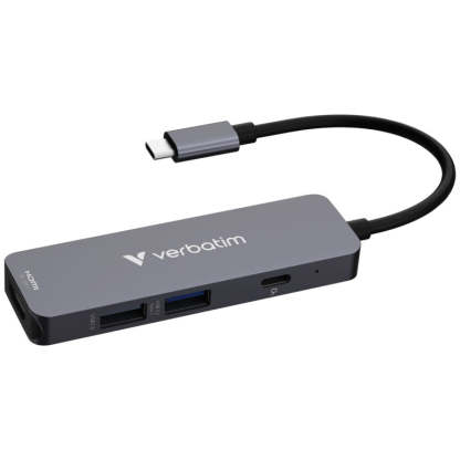 VERBATIM Essentials USB-C 4 端口擴展器 - 香港行貨-DIGIBAL ONLINE