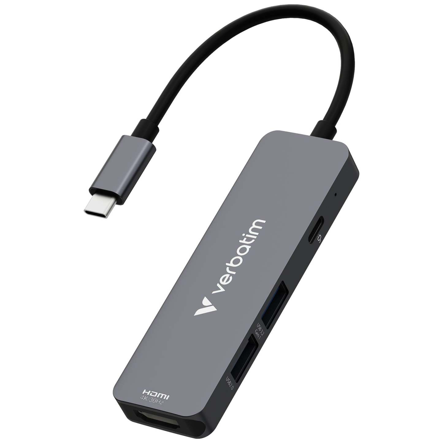 VERBATIM Essentials USB-C 4 端口擴展器 - 香港行貨-DIGIBAL ONLINE
