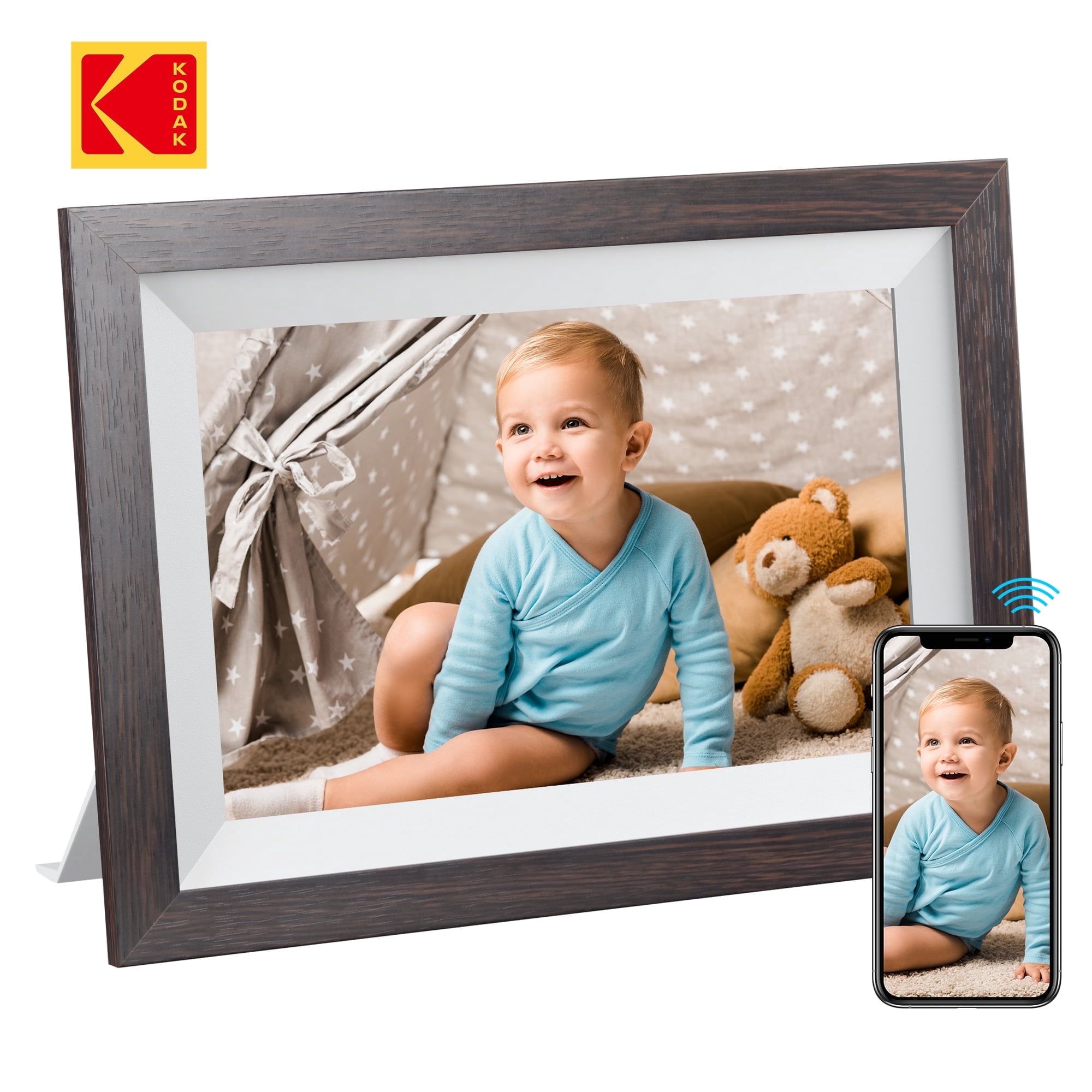 Kodak RCF-1018W (Wooden MDF) WiFi Digital Photo Frame - Original Product