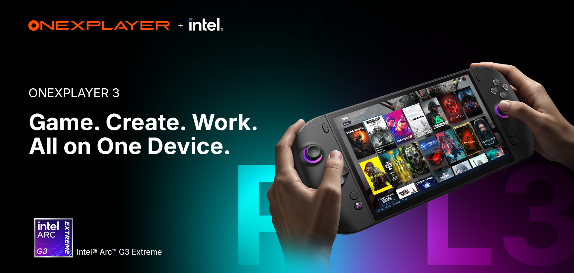  ONEXPLAYER 3 3-in-1 Gaming Handheld (CS-OXPO3) [Genuine HK Stock] 