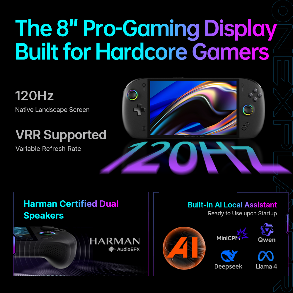  ONEXPLAYER APEX AIR 3-in-1 Gaming Handheld (CS-OXPAPAR) [Genuine HK Stock] 