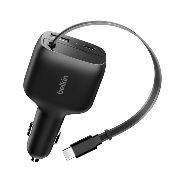 BELKIN BoostCharge 75W ausziehbares Auto-Ladegerät CCC001fqBK Hongkong-Ware Produktbild