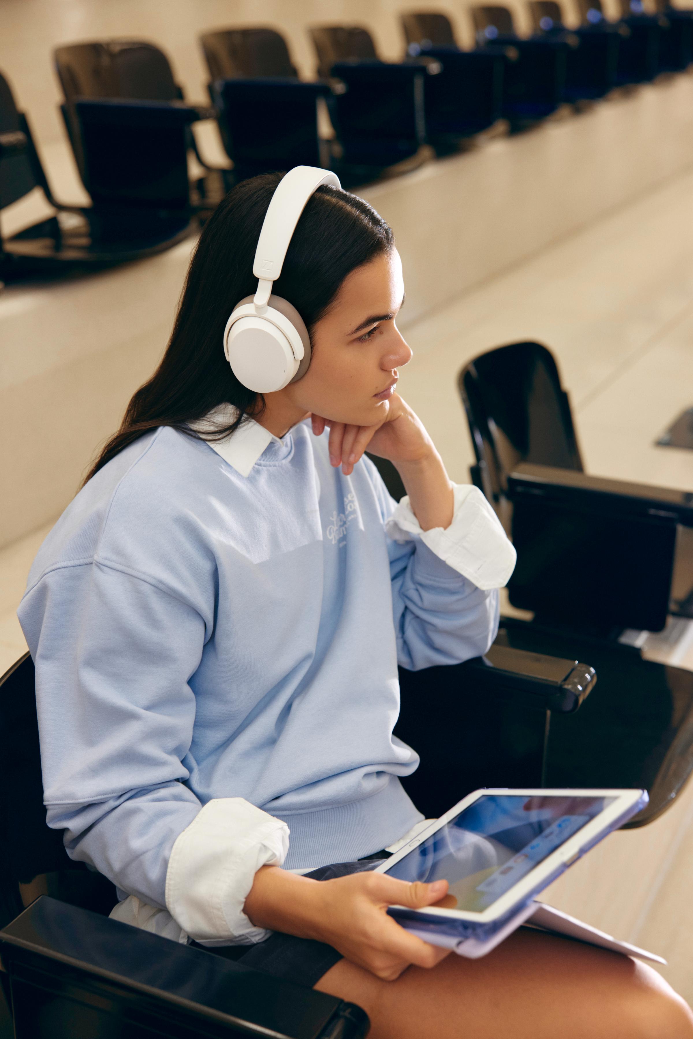  Sennheiser ACCENTUM Wireless Active Noise Cancelling Over-Ear Bluetooth Headphones | 50 Hours Battery Life 