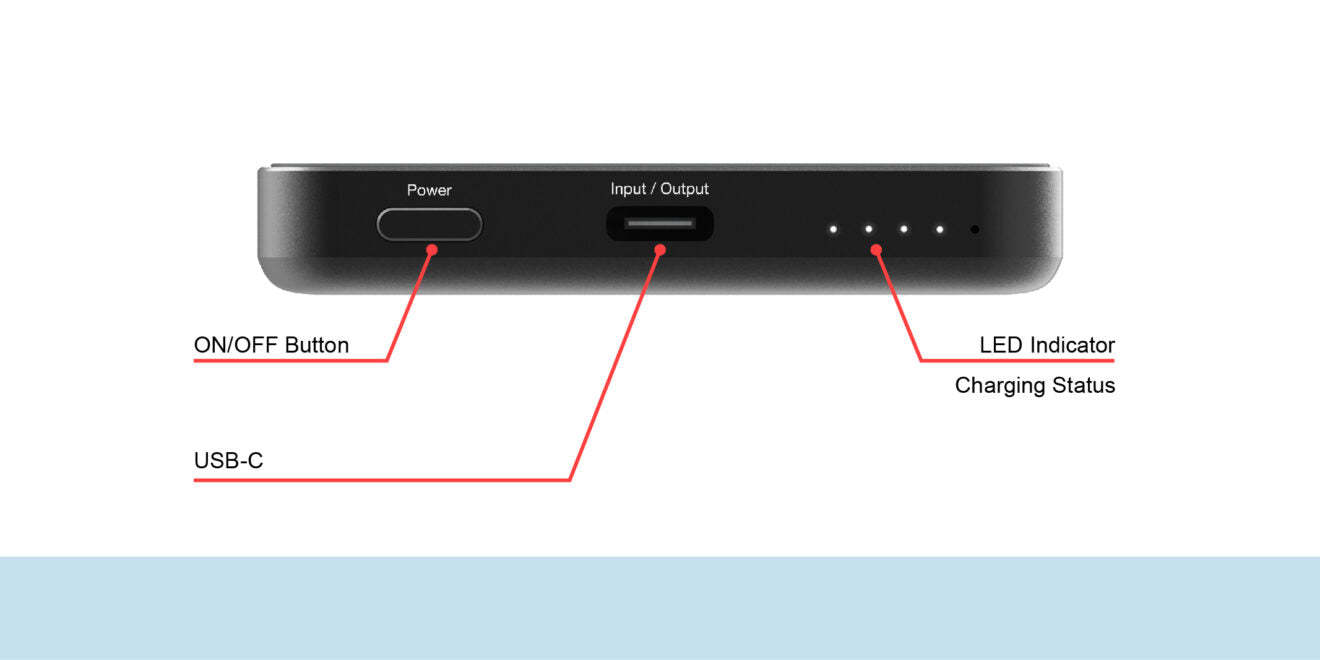 VERBATIM Charge 'n' Go 5000mah 磁吸無線流動充電池 [香港行貨]-DIGIBAL ONLINE