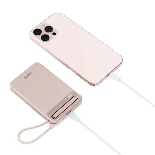 XPower MagNetoPlus Q10 Pro鋁合金10000mAh 45W PD3.0支架內置線及數顯QI2磁吸移動電源 [香港行貨一年保養]