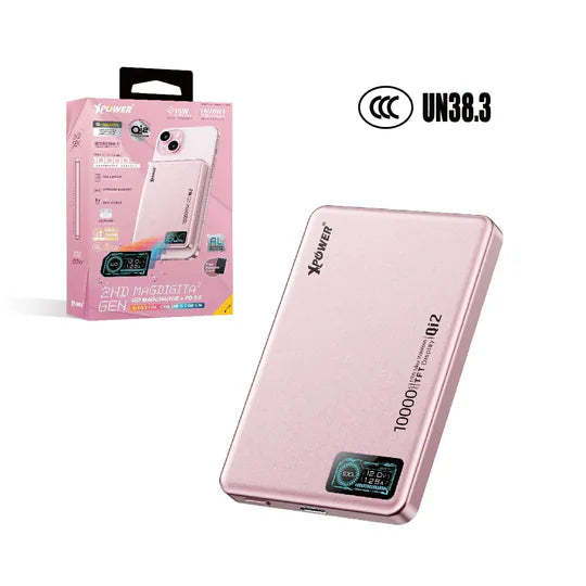 XPower MagDigita² 第2代 彩屏顯示10000mAh PD3.0+QI2 磁吸移動電源 (3C認證版)(鋁合金面)[香港行貨]-DIGIBAL ONLINE