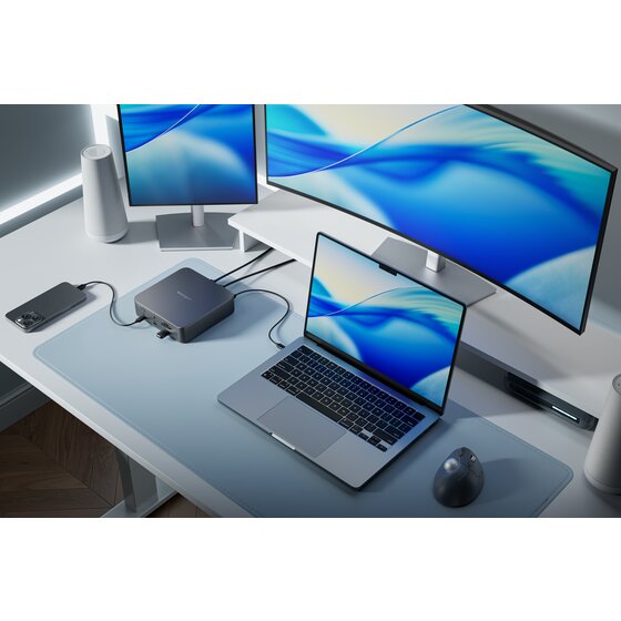 KENSINGTON SD5010T5 EQ Thunderbolt™ 5 三屏 4K 擴充底座（K35231AP）｜雙 HDMI ・ 140W 供電 ・ 80Gbps [香港行貨]