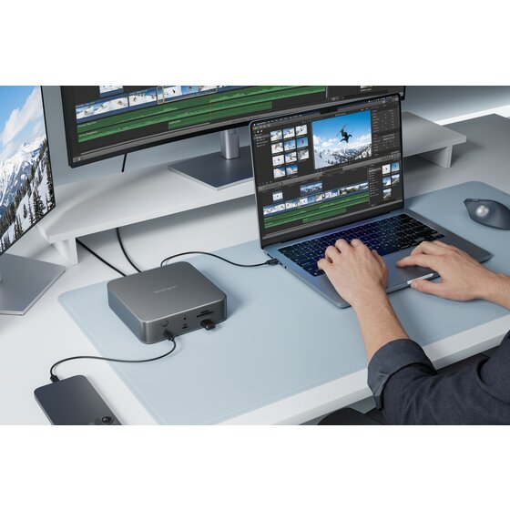 KENSINGTON SD5010T5 EQ Thunderbolt™ 5 三屏 4K 擴充底座（K35231AP）｜雙 HDMI ・ 140W 供電 ・ 80Gbps [香港行貨]
