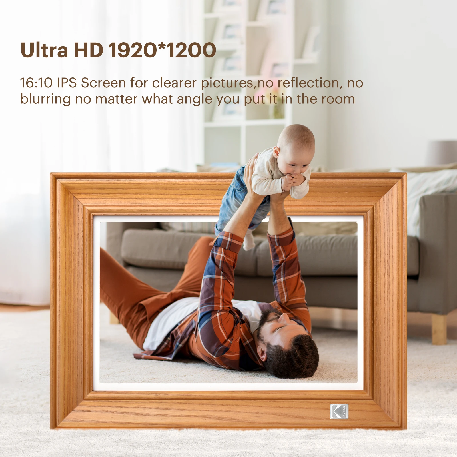 Kodak RWF-127V (Black MDF) WiFi Digital Photo Frame - Genuine HK Stock
