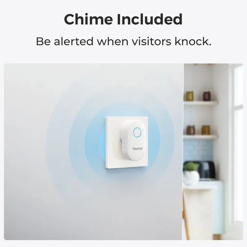 Reolink 5MP PoE Camera Video Doorbell with Chime Person Detection [香港行貨]