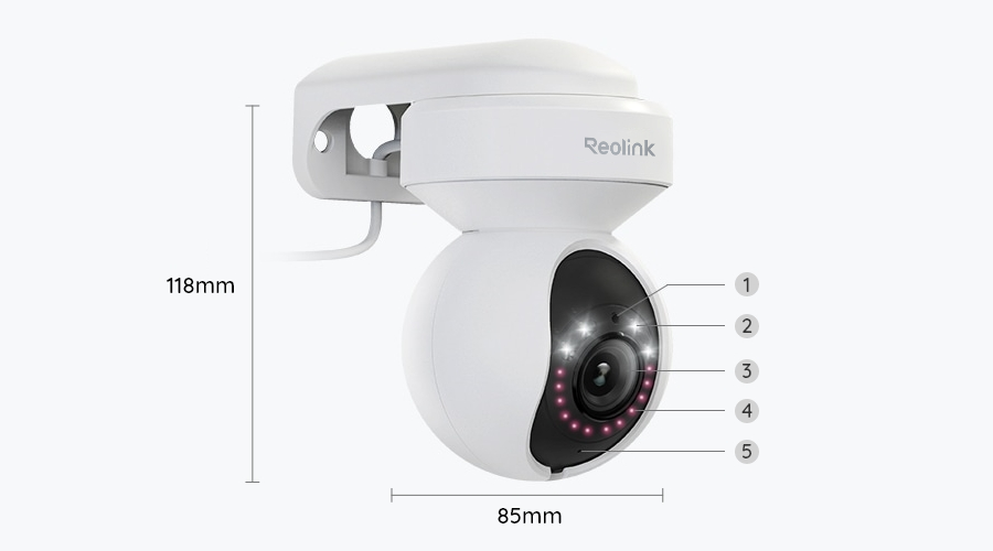 Reolink E1 Outdoor 5MP WiFi Webcam