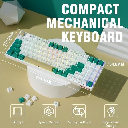 Redragon K643 94鍵 RGB熱插拔 機械遊戲鍵盤 - 紅軸 [香港行貨]-DIGIBAL ONLINE