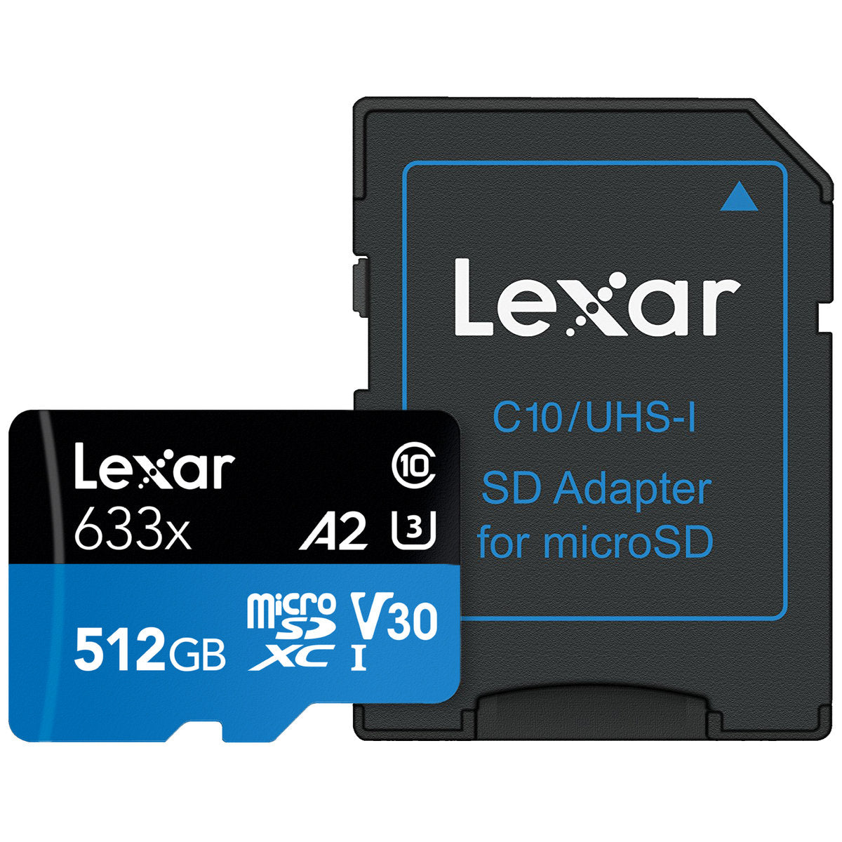 LEXAR MICROSDXC 633X microSDHC™/microSDXC UHS-I Card BLUE Series 連SD卡轉接器 - Class 10, U3, V30, A1 [原廠行貨]-DIGIBAL ONLINE