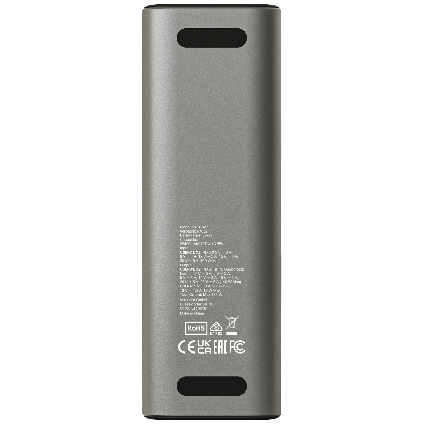 Verbatim Charge 'n' Go 29400mAh 183W PD 3.1 尿袋 香港行貨