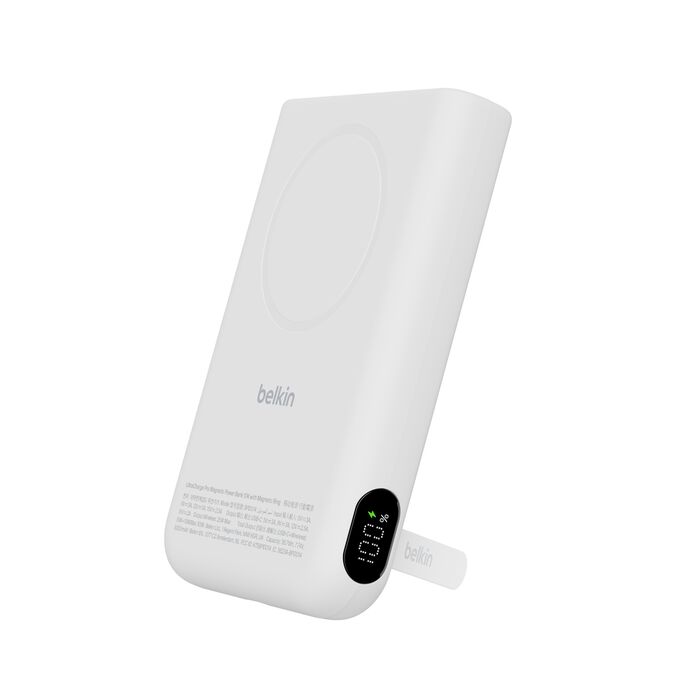 BELKIN UltraCharge Pro 10K 磁吸流動電源 白色 BPD014fqWH 香港行貨