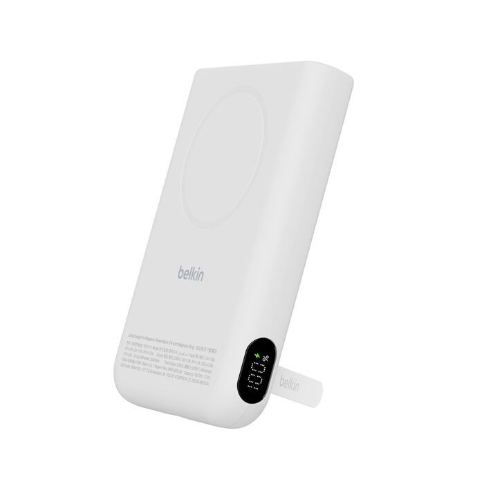 BELKIN UltraCharge Pro 10K 磁吸流動電源 白色 BPD014fqWH 香港行貨