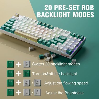 Redragon K643 94鍵 RGB熱插拔 機械遊戲鍵盤 - 紅軸 [香港行貨]-DIGIBAL ONLINE