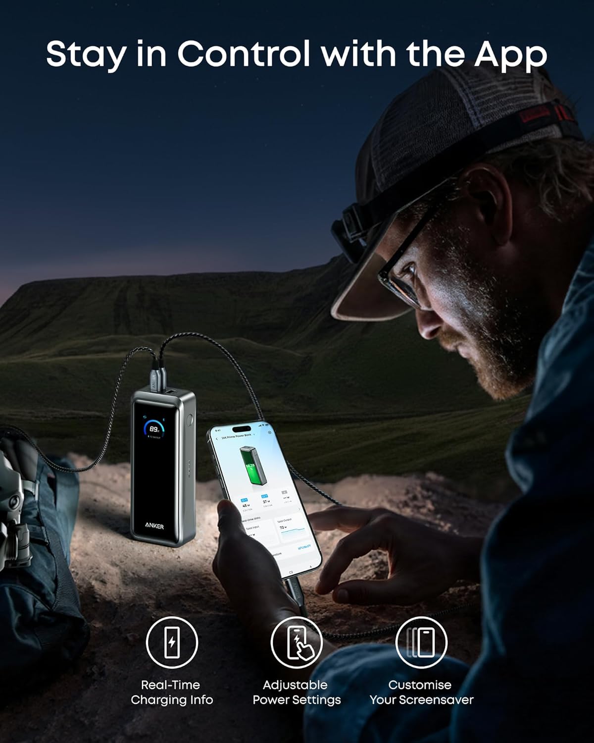 Anker Prime Power Bank (26K, 300W) 140W USB-C PD 26,250mAh 行動電源 (A110A)[香港行貨18月保養]