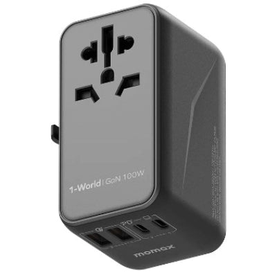 MOMAX 1-World 100W GaN 全方位快充旅行插座 [香港行貨 ]-DIGIBAL ONLINE