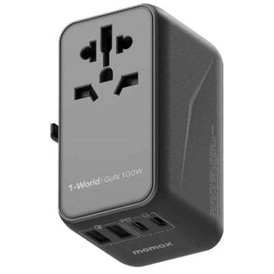 MOMAX 1-World 100W GaN 全方位快充旅行插座 [香港行貨 ]-DIGIBAL ONLINE