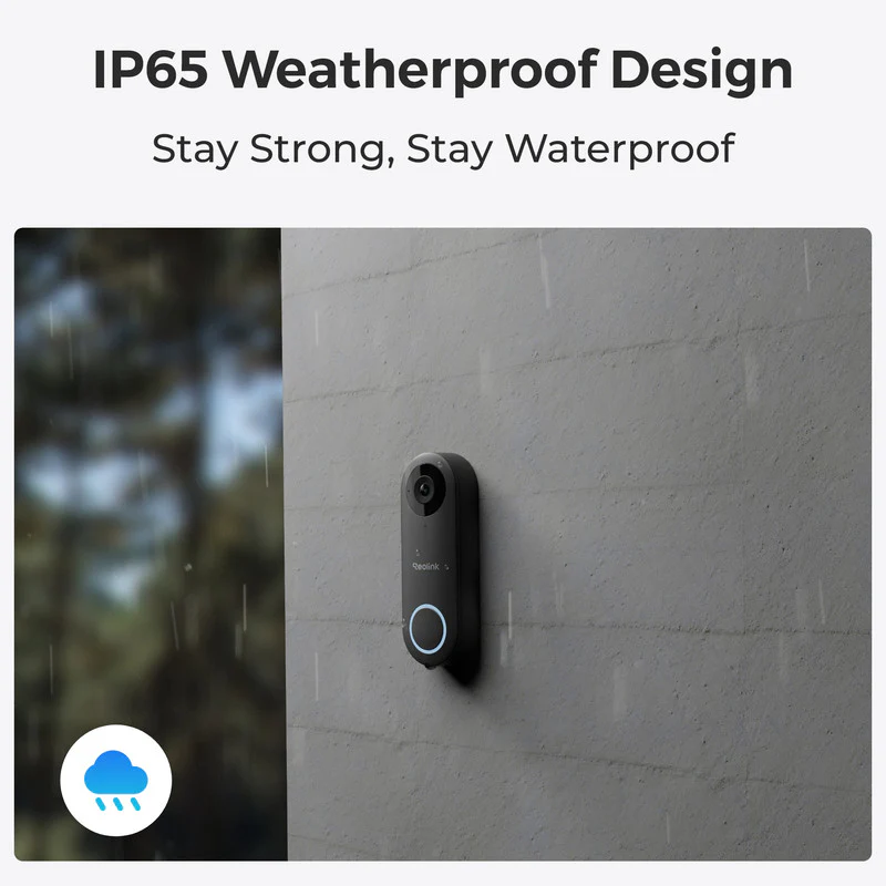 Reolink 5MP PoE Camera Video Doorbell with Chime Person Detection [香港行貨]