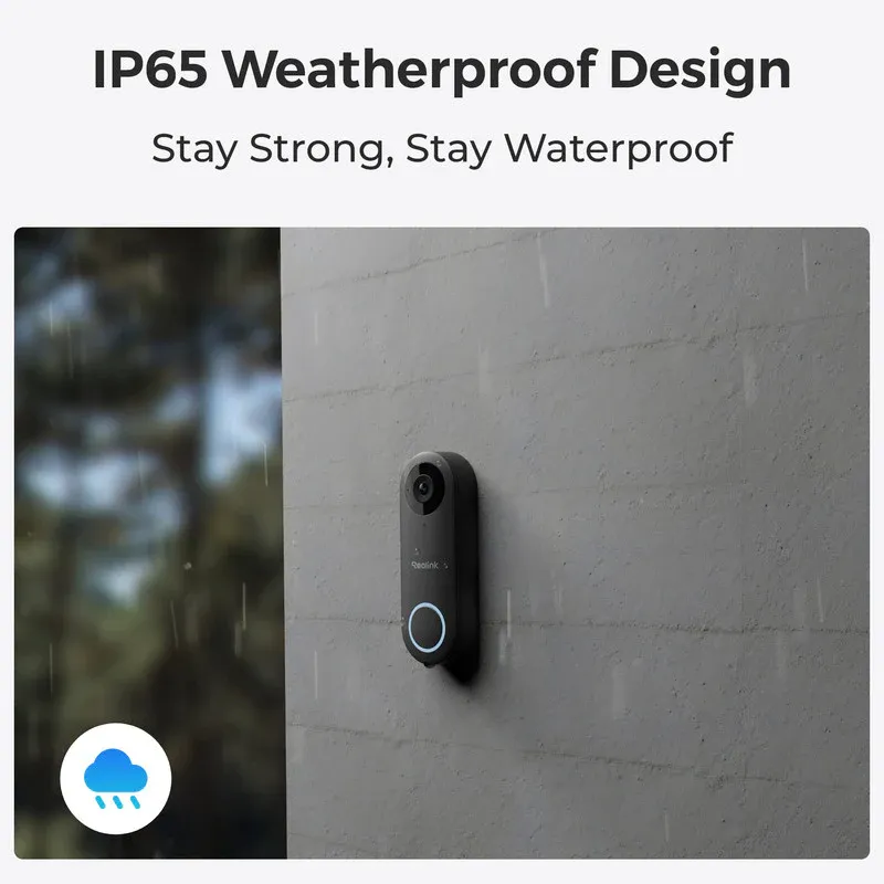 Reolink 5MP PoE Camera Video Doorbell with Chime Person Detection [香港行貨]