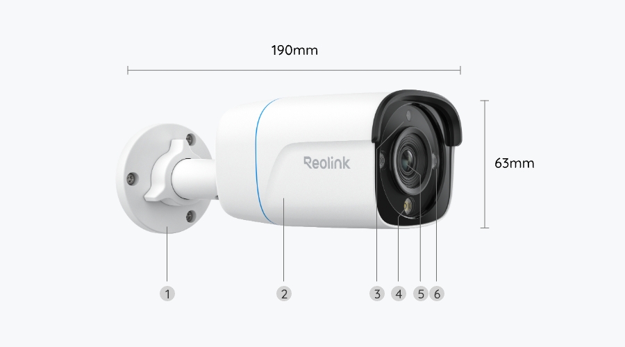 Reolink RP-PCB8M 8 Megapixel WiFi Network Camera