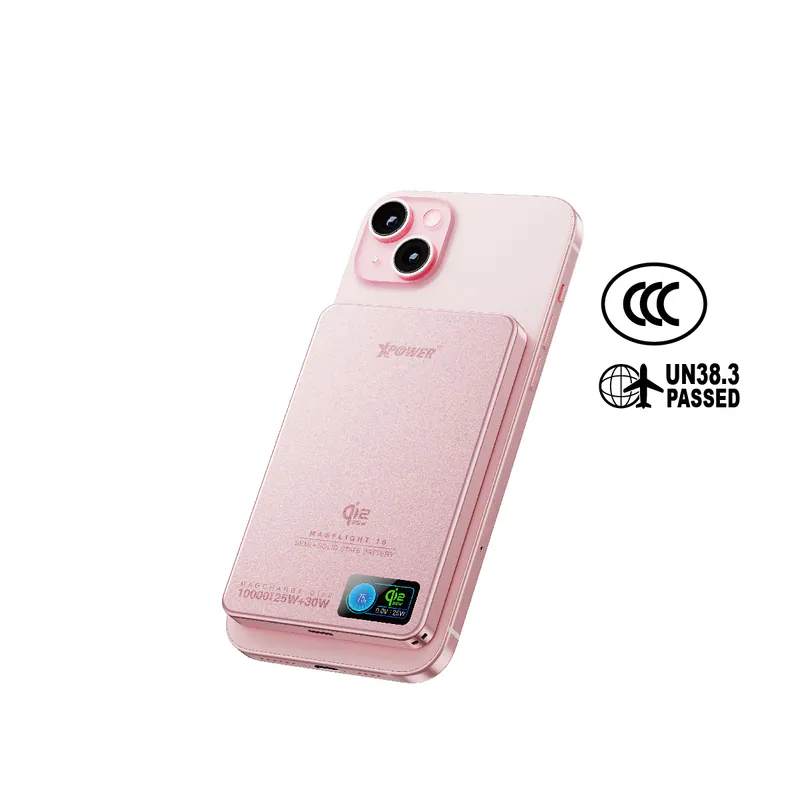 XPower MagFlight10 M17 半固態TFT彩屏顯示 QI2.2 25W/30W 10000mAh 磁吸行動電源 [香港行貨一年保養]