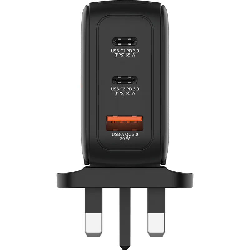 VERBATIM 65W迷你GaN牆式充電器(帶顯示屏+英規插頭) - 30246 [香港行貨]