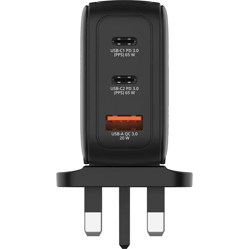 VERBATIM 65W迷你GaN牆式充電器(帶顯示屏+英規插頭) - 30246 [香港行貨]