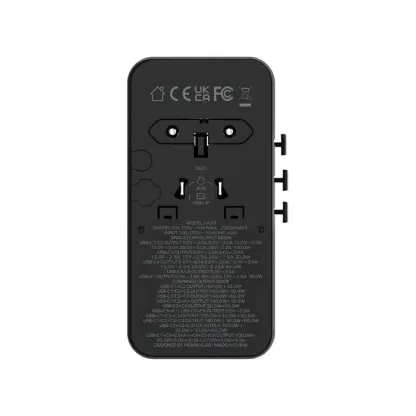 MOMAX 1-World² 235W Dreamer 235 七接口雙 AC 旅行充電插座｜UA33 GaN 快充旅行轉插 [香港行貨]