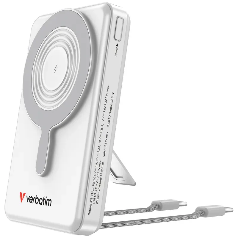 VERBATIM Charge 'n' Go 10000mAh 2C + LED螢幕 流動充電池 [香港行貨]