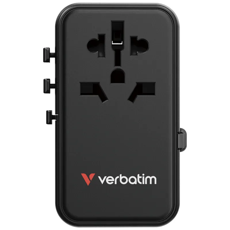 VERBATIM Charge 'n' Travel 70W 通用旅行轉插 (附USB-C可伸縮充電線) 30184 (香港行貨一年保養)