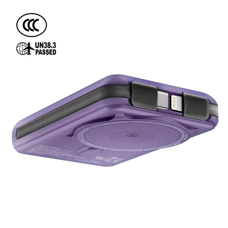 XPower x Sanrio Kuromi M10C+ 6合1 10000mAh多功能迷你20W PD3.0+磁吸無線快充移動電源 (3C認證) [香港行貨]