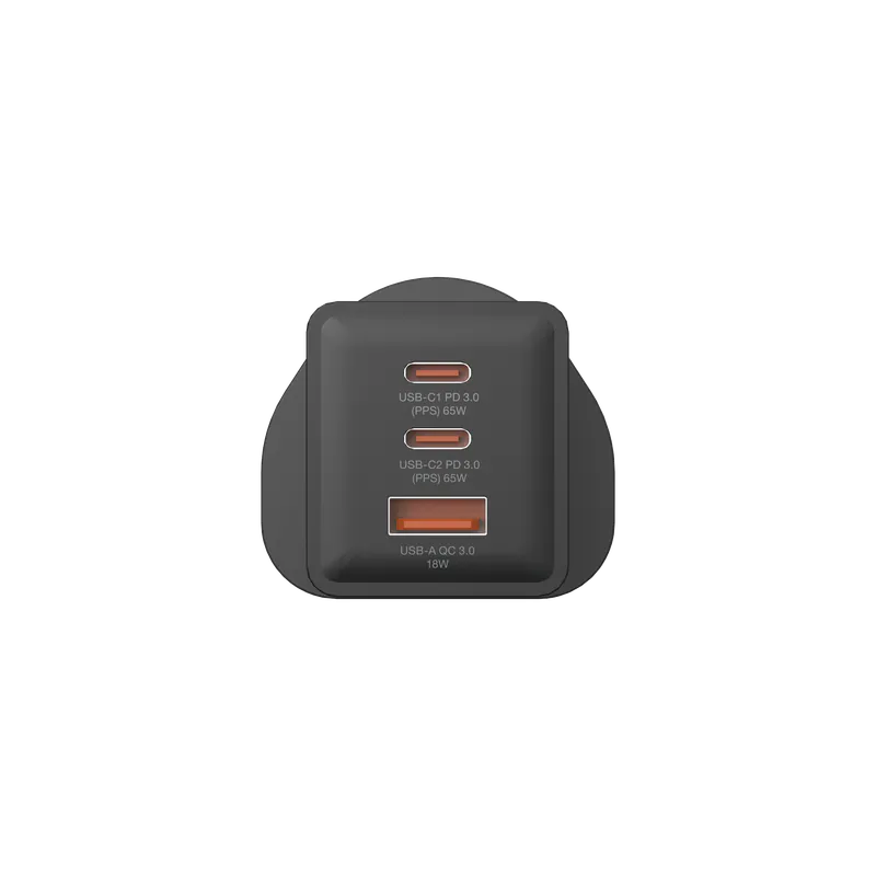 Hedonic 3 Port PD 3.0 65W GAN Pro 快充英規火牛 [香港行貨一年保養]