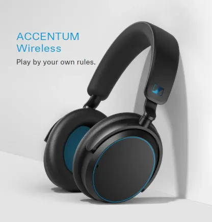 Sennheiser ACCENTUM Wireless 主動降噪頭戴藍牙耳機｜50 小時續航