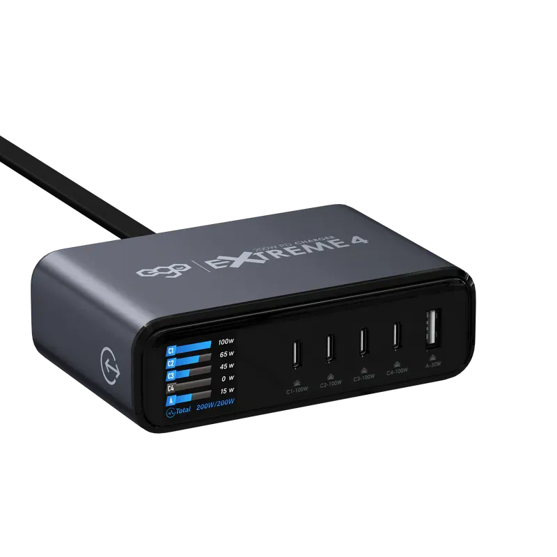 EGO 200W EXTREME 4 USB 桌上充電器 [香港行貨] 
