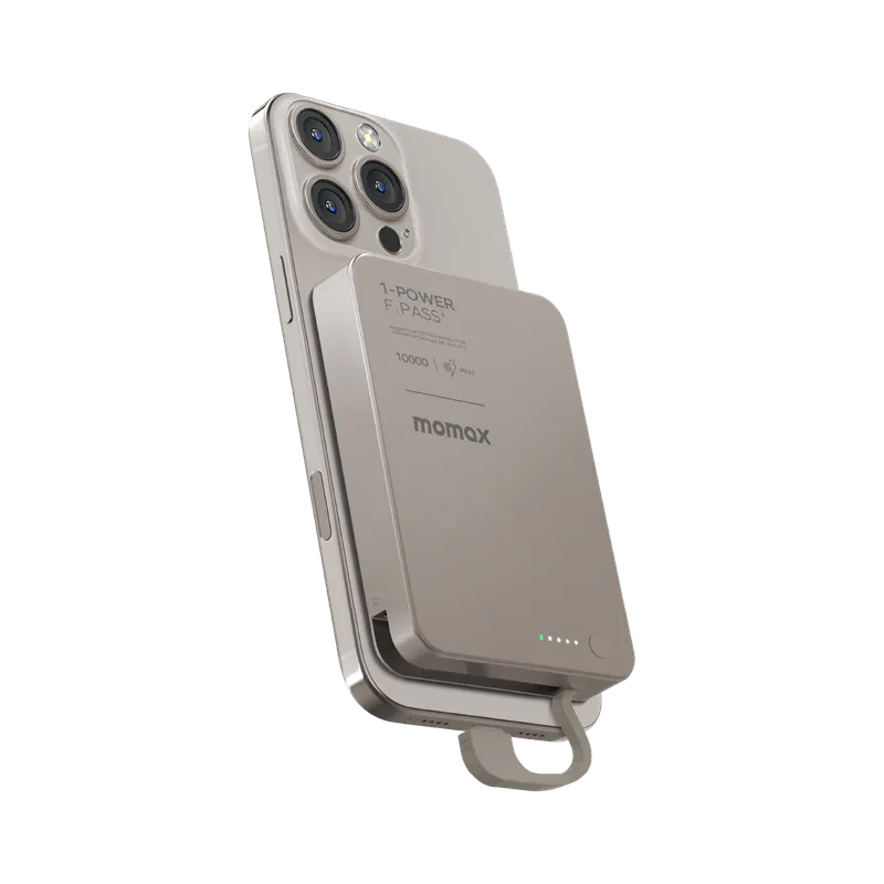 Momax 1-Power F.Pass+ 10000mAh 磁力帶線流動電源 (CCC 認證) IP158 [香港行貨]-DIGIBAL ONLINE