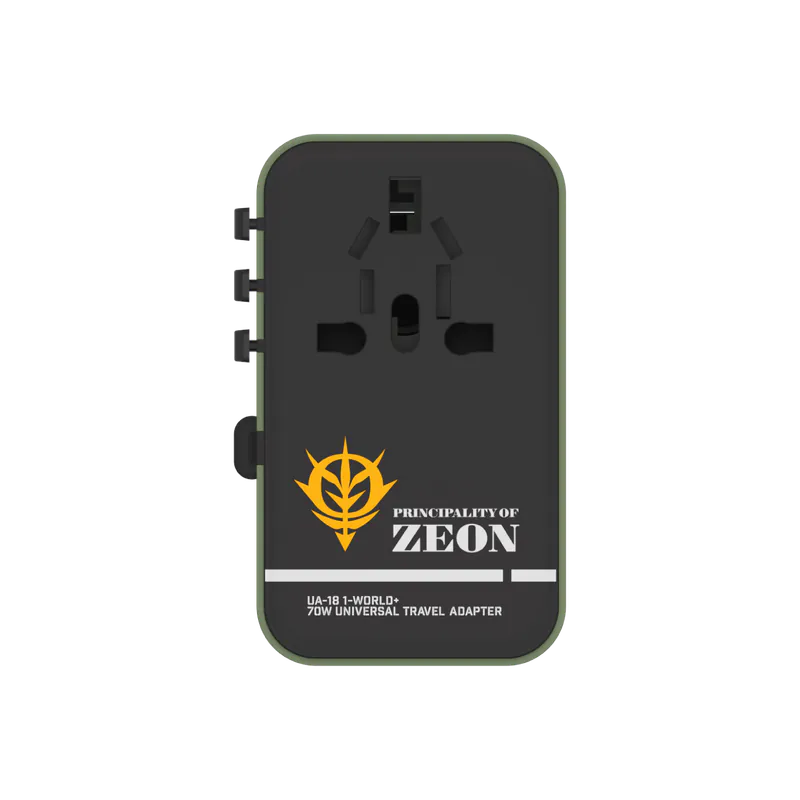 Momax x Gundam 1-World+ 70W GaN 伸縮充電線旅行插座 (MS06 渣古II) UA18UKGDG-DIGIBAL ONLINE