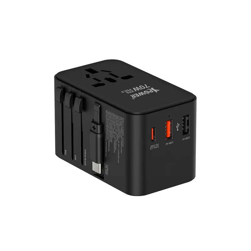XPower TA70C 內置線 70W PD+PPS GaN旅行充電器 [香港行貨]-DIGIBAL ONLINE