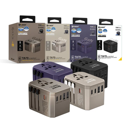 XPower TA70 6輸出PD/PPS 70W Gan旅行充電器 [香港行貨]-DIGIBAL ONLINE