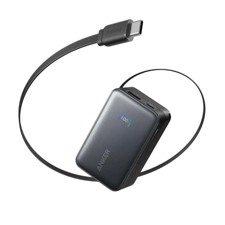 Anker Nano Power Bank (10K, 45W, Built-In Retractable USB-C Cable) (A1638)-DIGIBAL ONLINE