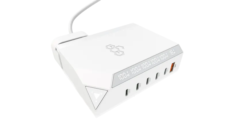 EGO EXINNO+ 180W 即時輸出顯示 6洞USB充電器 - 白色 [香港行貨]-DIGIBAL ONLINE