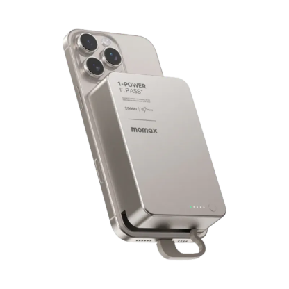 MOMAX 1-Power F.Pass⁺ 20000mAh 磁吸帶線流動電源 (CCC 認證) IP159 [香港行貨]-DIGIBAL ONLINE