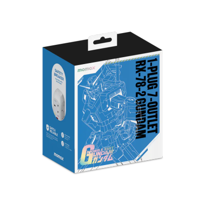 Momax x Gundam ONEPLUG PD20W 2A2C 7位USB拖板 [香港行貨]-DIGIBAL ONLINE