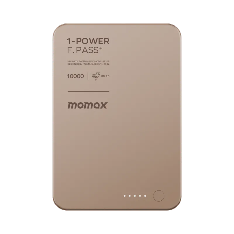 Momax 1-Power F.Pass+ 10000mAh 磁力帶線流動電源 (CCC 認證) IP158 [香港行貨]-DIGIBAL ONLINE